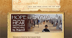 Desktop Screenshot of christforthecrescentworld.org