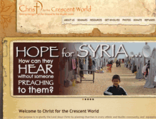 Tablet Screenshot of christforthecrescentworld.org